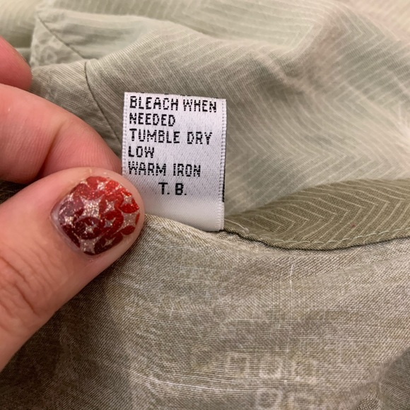 Pierre Cardin: Button Front Palm Hawaiian Shirt L - Picture 9 of 10